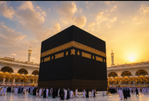 Holy Kaaba in Mecca representing the importance of performing Umrah